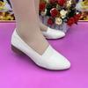 Soft leather single shoes pointed women's shoes spring new versatile flat bottom shallow mouth small leather shoes comfortable soft sole shoes