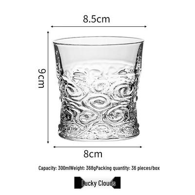 Klassiskt Whiskeyglas Set - Lyckobringande Moln (2-pack)