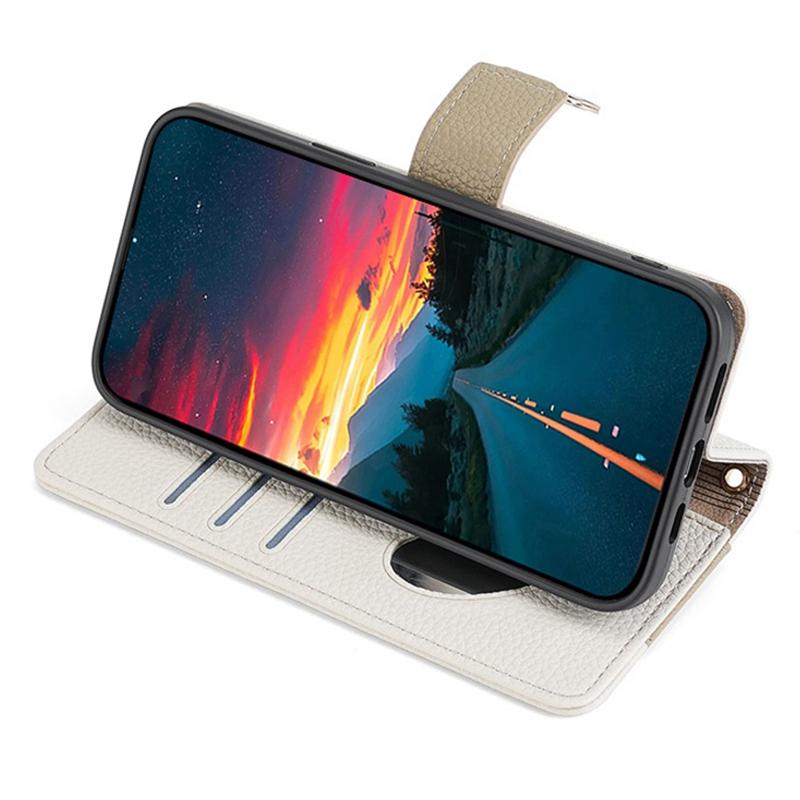 For Samsung Galaxy A32 4G (EU Version) Case PU Leather Wallet Cover with Crossbody Shoulder Strap