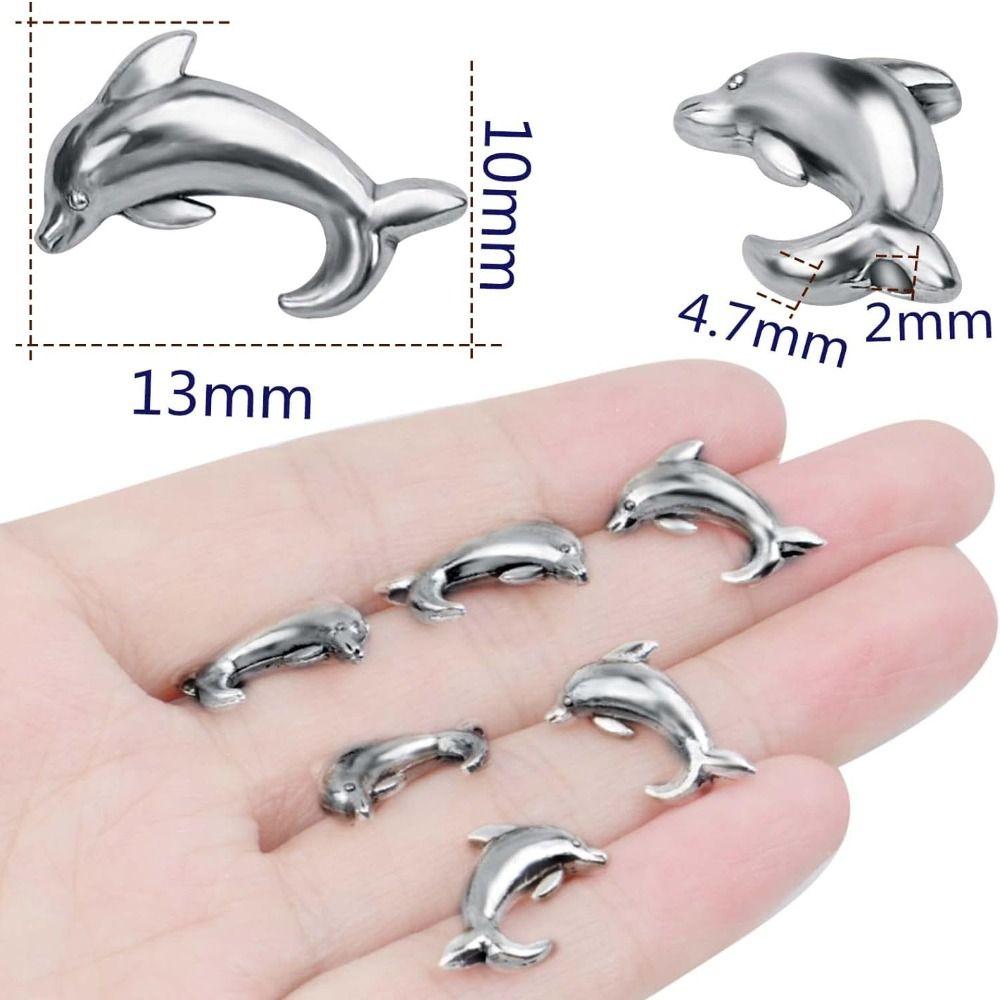 Alloy Dolphins Charms Silver Tibetan Vintage Dolphin Charm  Handmade Crafts Lovers