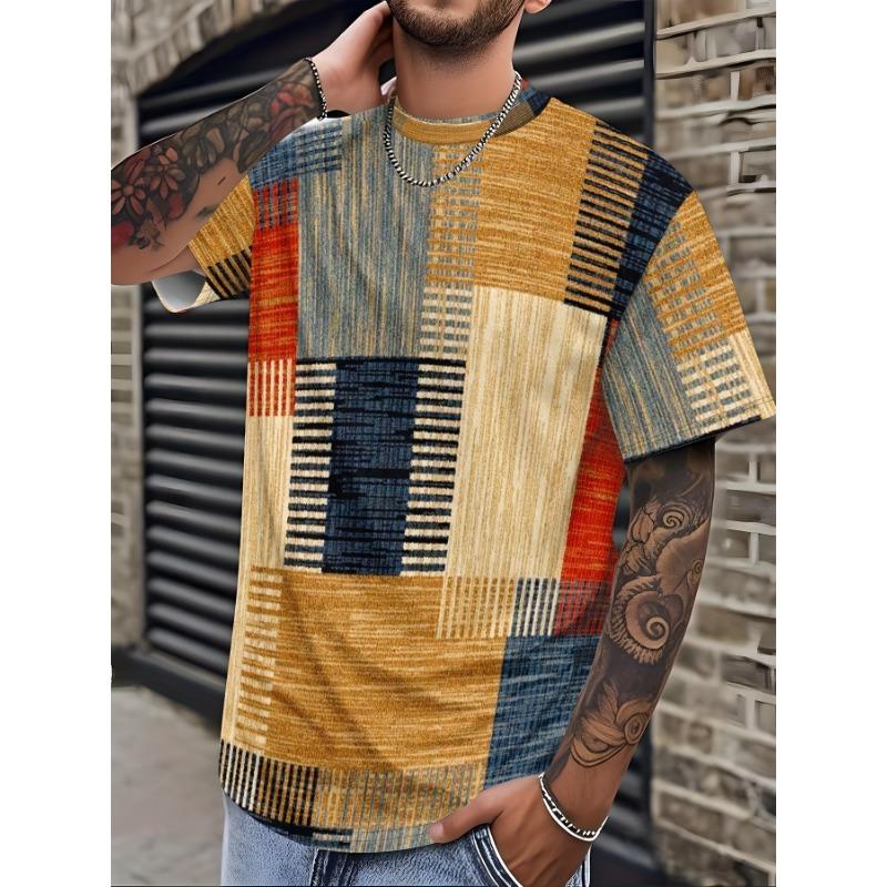 Men s 3D Short Sleeve Printed T-Shirt S