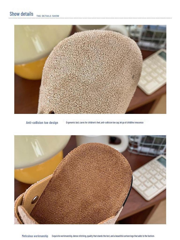 Kinderen Retro Kurken Sandalen: Comfortabele, Antislip, Gesloten Zomerschoenen voor Jongens & Meisjes