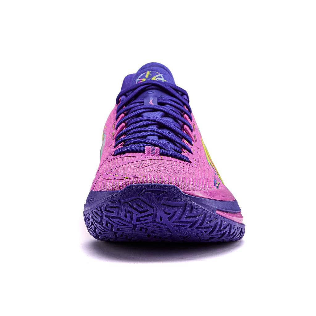 Li Ning Blade 6 V2 Basketball Shoes Unisex Sneaker Fluorescent-Pink Purple Red ABAV087-32