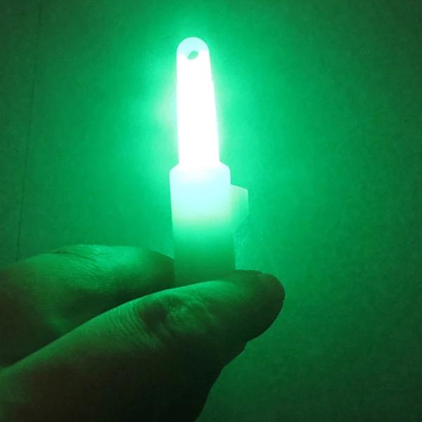 

1pc 11cm 20g Deep Drop Full Luminous LED Attraction Lamp Underwater Fast Fishing Light Saltwater Night Fishing Tackle 4 colors зелений