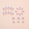 Fake Nails Wear Nail Fake Nails Blue And Purple Removable Nail Patches Simple Line Nail Patches 30 Pieces