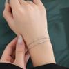 Double-Layer Stacked Bracelets: Women’s Elegant European & American Style - Simple, Luxurious, Chic INS 520 Jewelry