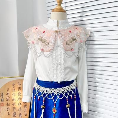 Chinese Style Hanfu Collar Embroidery Design Detachable False Collar  Hanfu Outfit