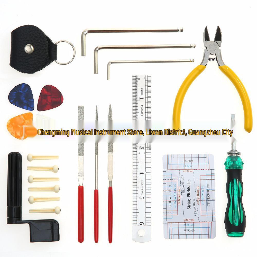 Guitar Maintenance & Repair Tool Kit with Tuning Wrench