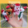 Plush Christmas Toy Santa Claus Mini Small Animal Finger Puppet Prop Performance