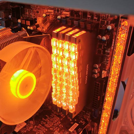 COOLMOON RA-2 RAM 5V ARGB Wide Heatsink Efficient Compatibility Brilliant Light Effect Desktop