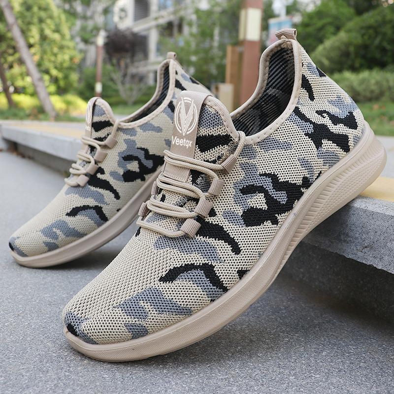 

Men s shoes spring hs men s shoes casual shoes breathable fly-woven sneakers 42
