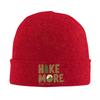 Hiker Hike More Worry Less Warm Knitted Cap Hip Hop Bonnet Hat Autumn Winter Outdoor Beanies Hats for Unisex Adult