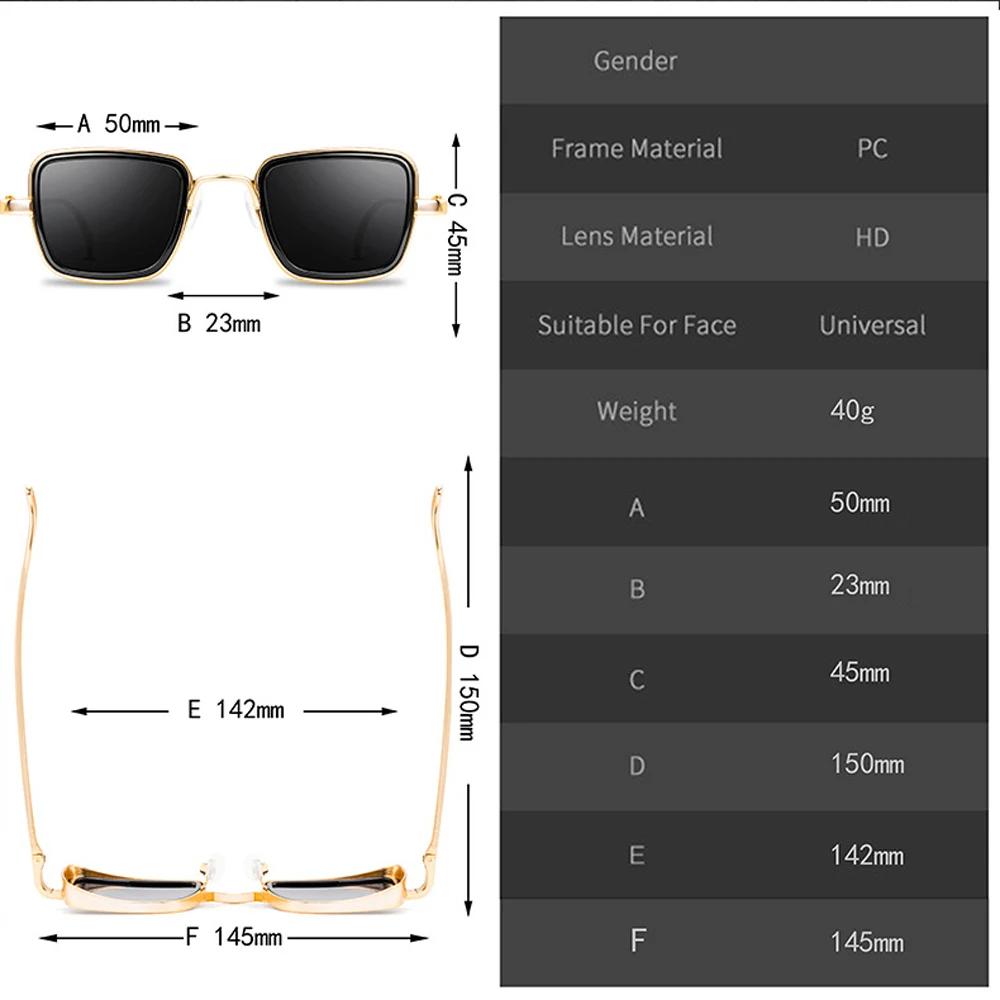 Vintage Steampunk Sunglasses Men Retro Metal Square Eyewear Trendy Sun Glasses Shades For Women Lunette De Soleil