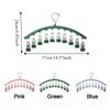 Stainless Steel 10 Clips Sock Drying Rack Waterproof Non-slip Windproof Sock Clips Space Saving Legging Organizer Balcony