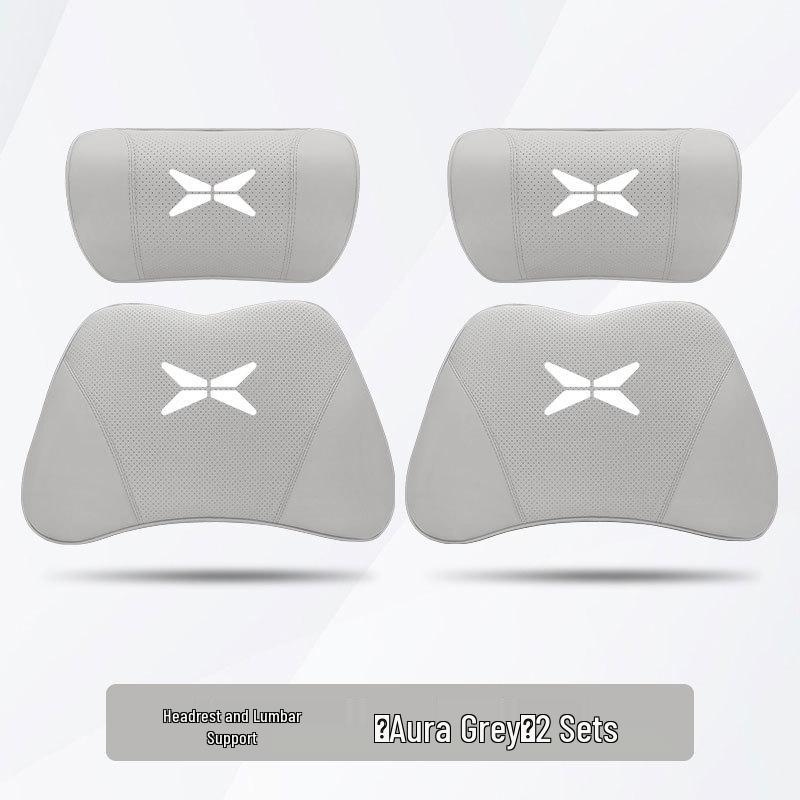 Passt für XPeng P7/G3i/P5/G9 Sitze: Inklusive Kopfstütze & Lendenkissen