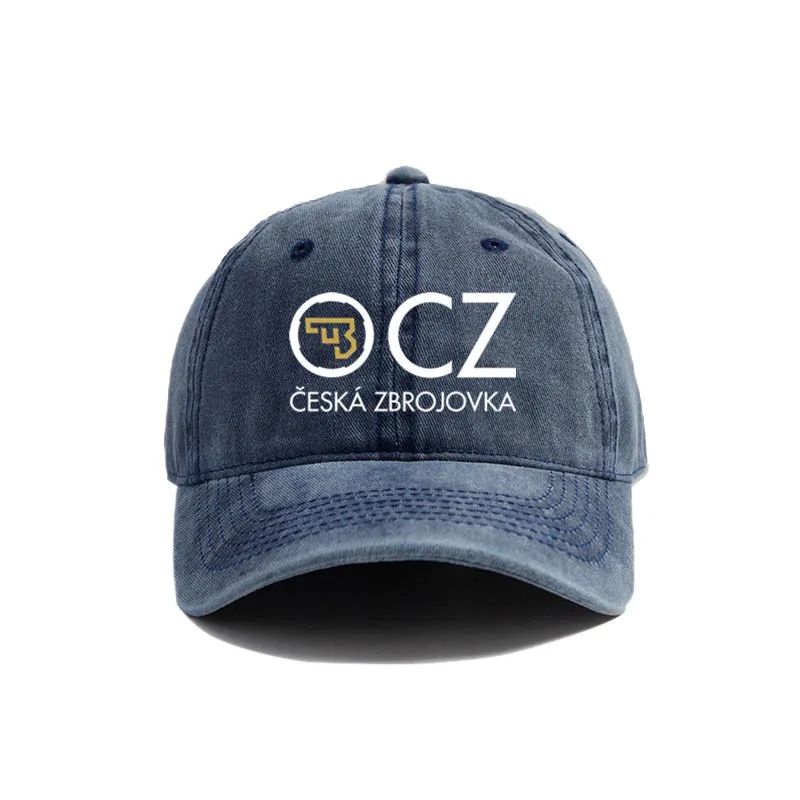 2026 Ceska Zbrojovka Czapki Baseballowe Zniszczone Czapki Czapka CZ Firearms Mężczyźni Kobiety Retro Outdoor Letnie Regulowane Czapki Moda