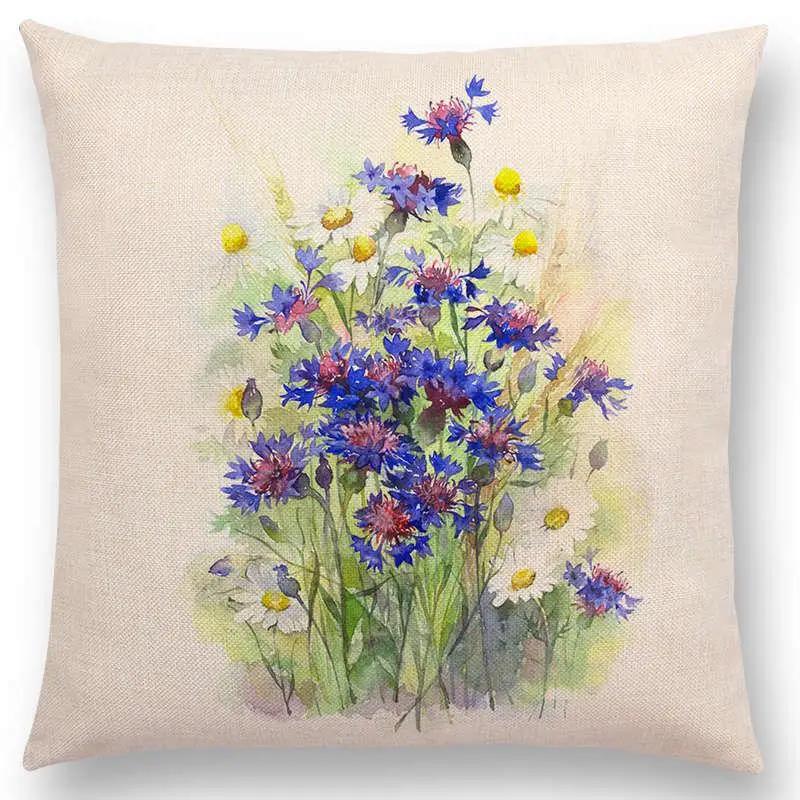 Throw Pillow Cushion Cover Flower Plant Office Lumbar Pillow Sofa Cushion  Pillow Case Cover for Sofa Bed Room Decoration