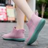 Fashion Rain Shoes Women's Non-slip Kitchen Rubber Shoes Velvet Warm Outside Rain Boots Korean Version Versatile Waterproof Shoes