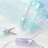 Transparent Mini Scissors Retractable Folding Portable Scissors Student Hand-Made Paper Scissors Candy Color Small Scissors