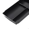 Black Center Console Organizer Container Replaces Interior Accessories Waterproof Armrest Storage
