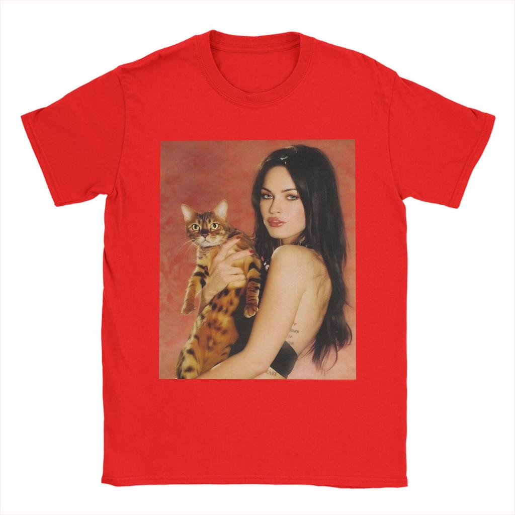 Megan Fox Portrait T Shirt Summer Vintage Tshirts Cotton Harajuku Tee Shirt For Unisexs Shortsleeve Print Tops