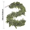 5.91 Feet Christmas Cypress Garlands Artificial Cedar Pine Simulated Green Hanging Tabletop Plants Artificial Decor Vine Door