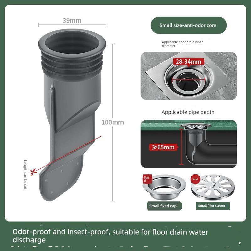 Bathroom Anti-Hair Drain Filter Stainless Steel Sewer Filter Cover Kitchen Sink Garbage Hair Anti-Clogging