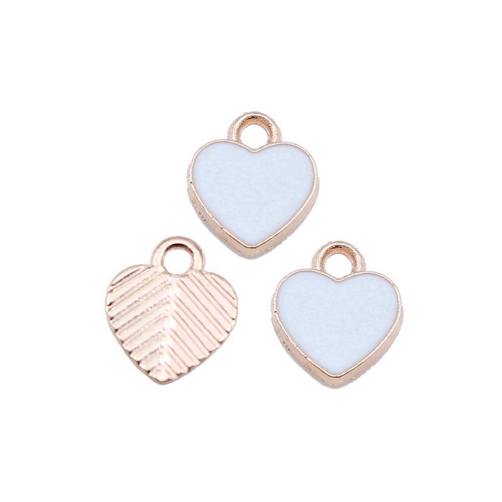 

Love Heart Enamel Charms Multi Color Pendants For Romantic Jewelry Component A20-10pcs-12x10mm