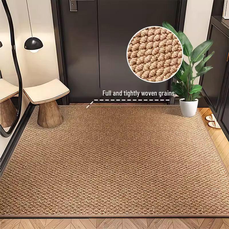 

Имитация сизаля Противоскользящий входной коврик - Износостойкий, Легко чистится, Грязеотталкивающий коврик с дизайном в виде ананасового кольца 80*120 cm верблюд