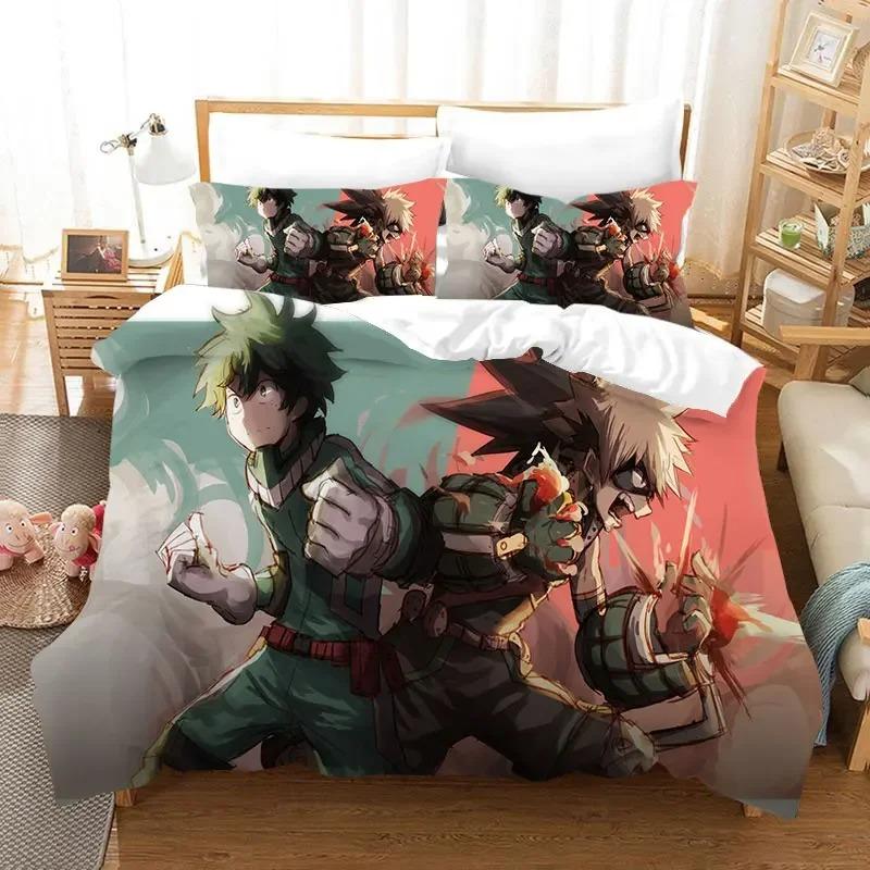 My Hero Academia 3D Printed Duvet Case Pillowcase Bedding Set Twin Full King for Kids Adults Bedroom