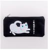 1 Pcs Cute Cartoon Cat Canvas Zipper Pencil Bag Case Children Pen Bags Women Cosmetic Bag Children Gift Stationery