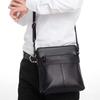 High End Shoulder Bag Men's Leather Casual Top Layer Cowhide Men's Bag Vertical Small Backpack Soft Leather Crossbody Bag