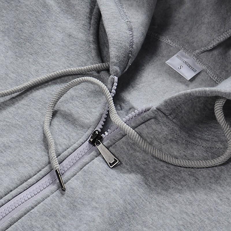 2026 new dark sweatshirt hoodie goth Y2K couple Harajuku printed zipper cardigan hooded sweater