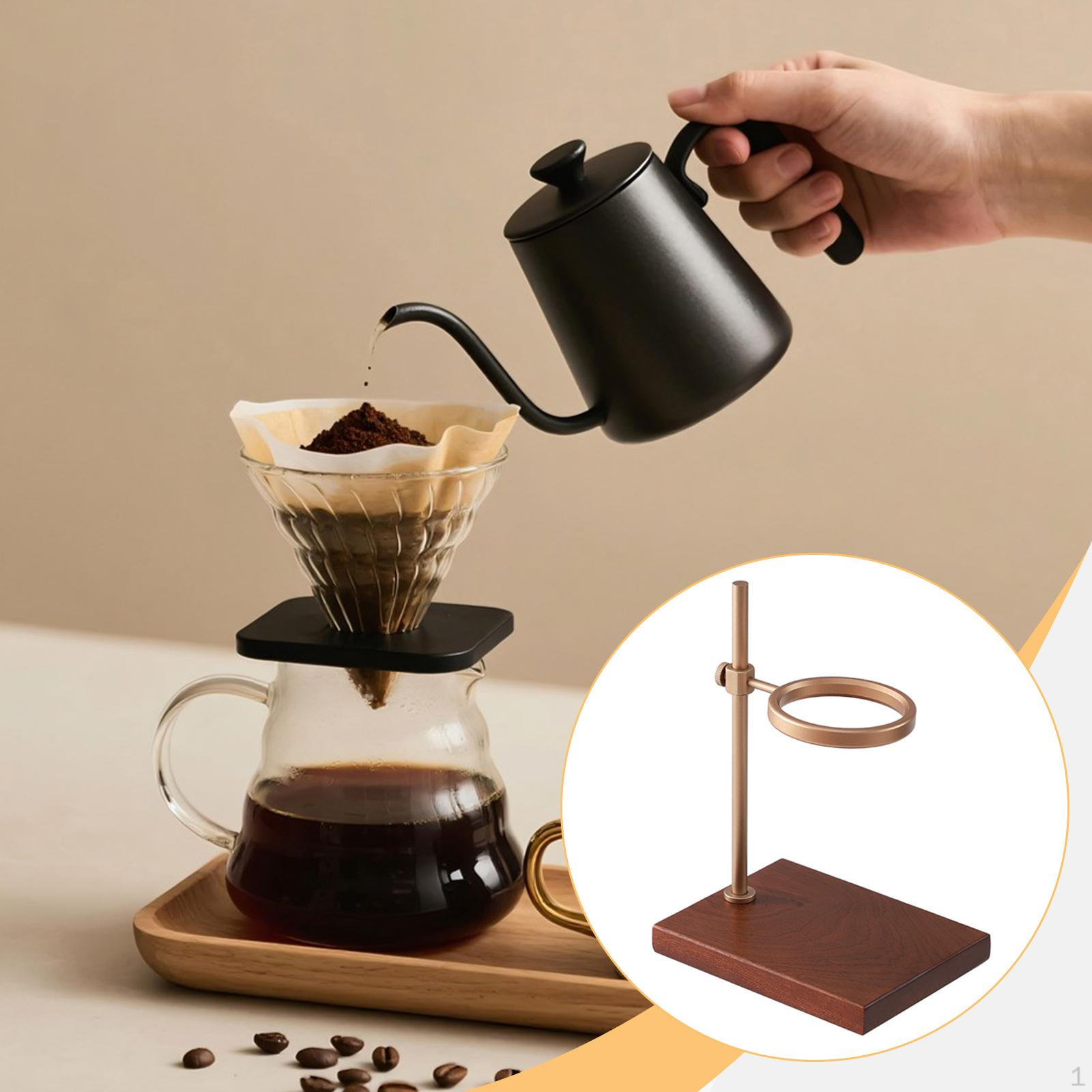 

Coffee Dripper Holder ,Multifunction Pour over Accessories,Reusable Wooden Decoration Drip