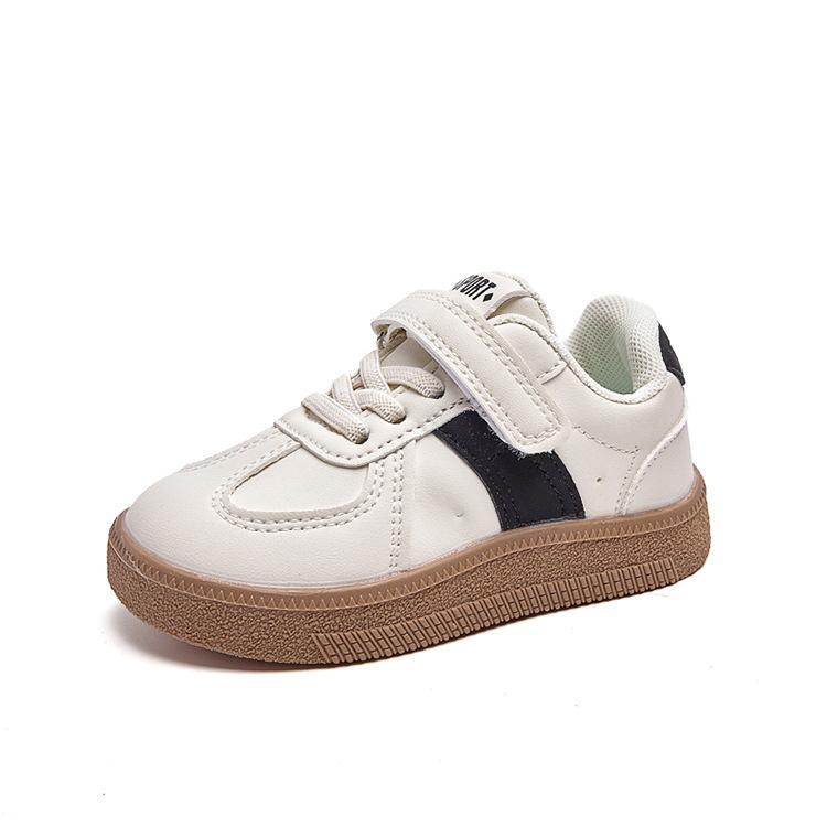 Children's Board Shoes Men's and Girls' Sports Shoes Soft-soled Casual Shoes 2025 Spring New Little White Shoes German Training Shoes Children's Shoes