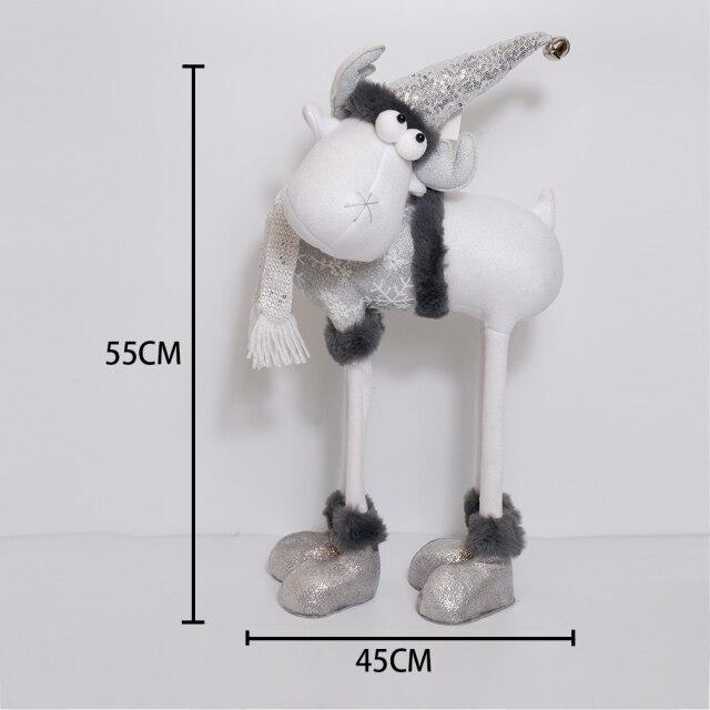 

Новые рождественские плюшевые украшения в виде оленя, милые рождественские украшения в виде оленя, украшение для дома на елке