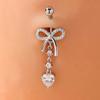 Stainless Steel Butterfly Navel Jewelry Dangled Design Belly Rings Women