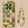 Flowers for Vivox300pro Silicone Oppo Spring Findx9 Samsung S26 Lanyard Xiaomi 17 Mobile Phone Case