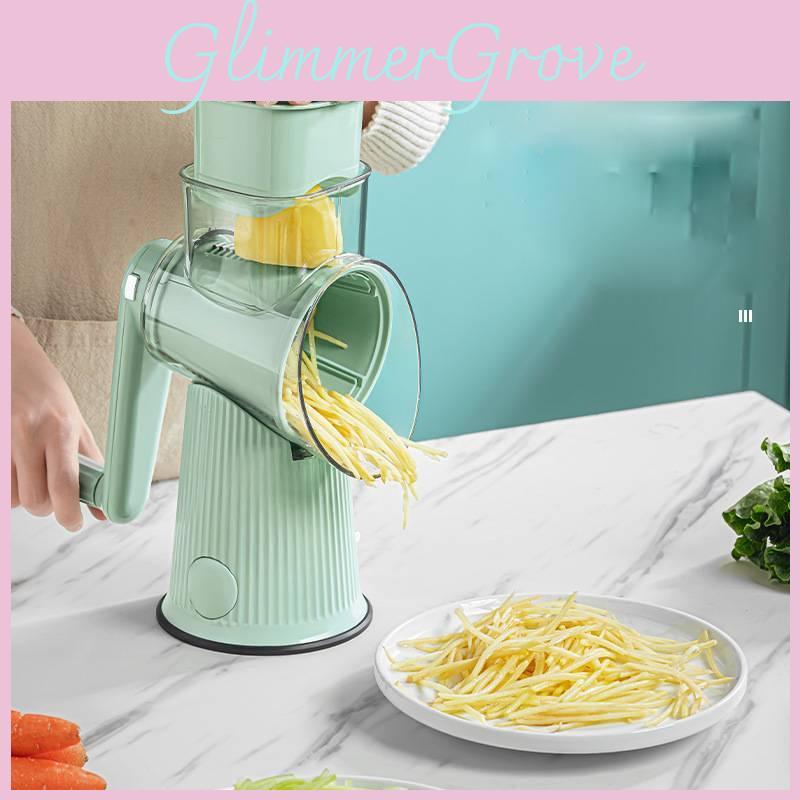 Safe Handheld Green Multi-functional Vegetable Shredder And Slicer For Kitchen Use