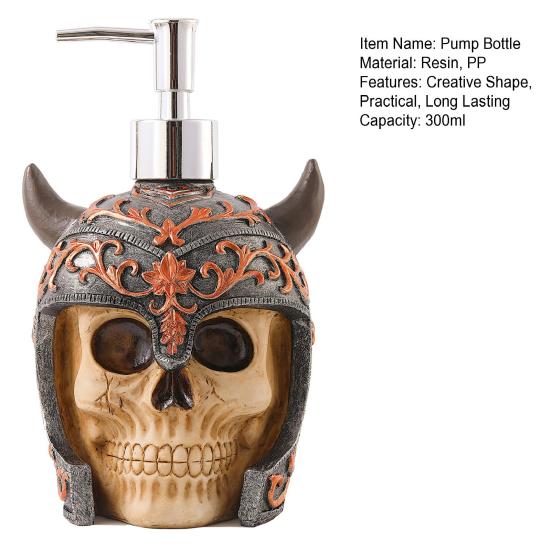 Creative Skull Liquid Soap Dispenser Refill Pump Bottle Large Capacity Bathroom Hand Sanitizer Lotion Shampoo Bottle