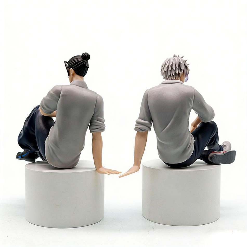 In Stock New Arrival Jujutsu Kaisen Figurines Satoru Gojo Suguru Geto Sitting Pose PVC Collectible Models Perfect Gifts for Boys