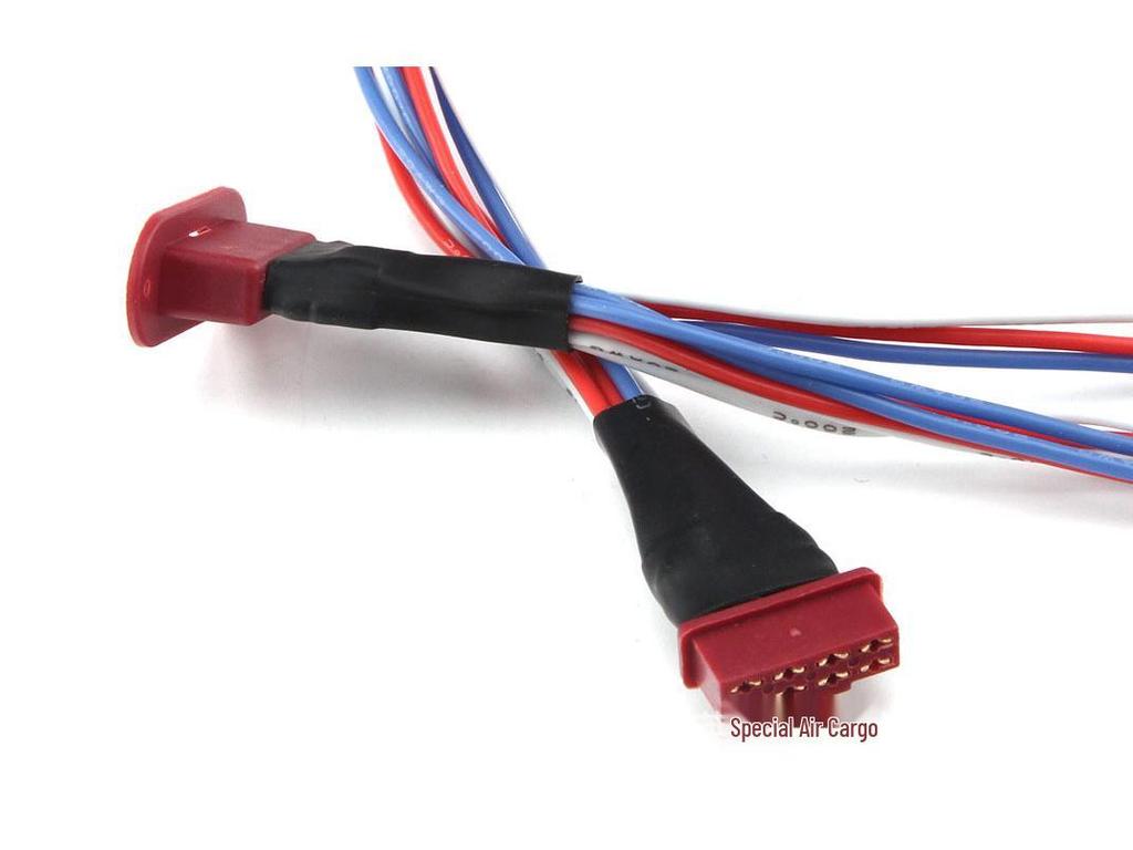 MPX8 Servo Quick Release Connector: 60-Core 8-Pin Extension Cable for 2/3-Servo, 20AWG Heat-Resistant Silicone Wire