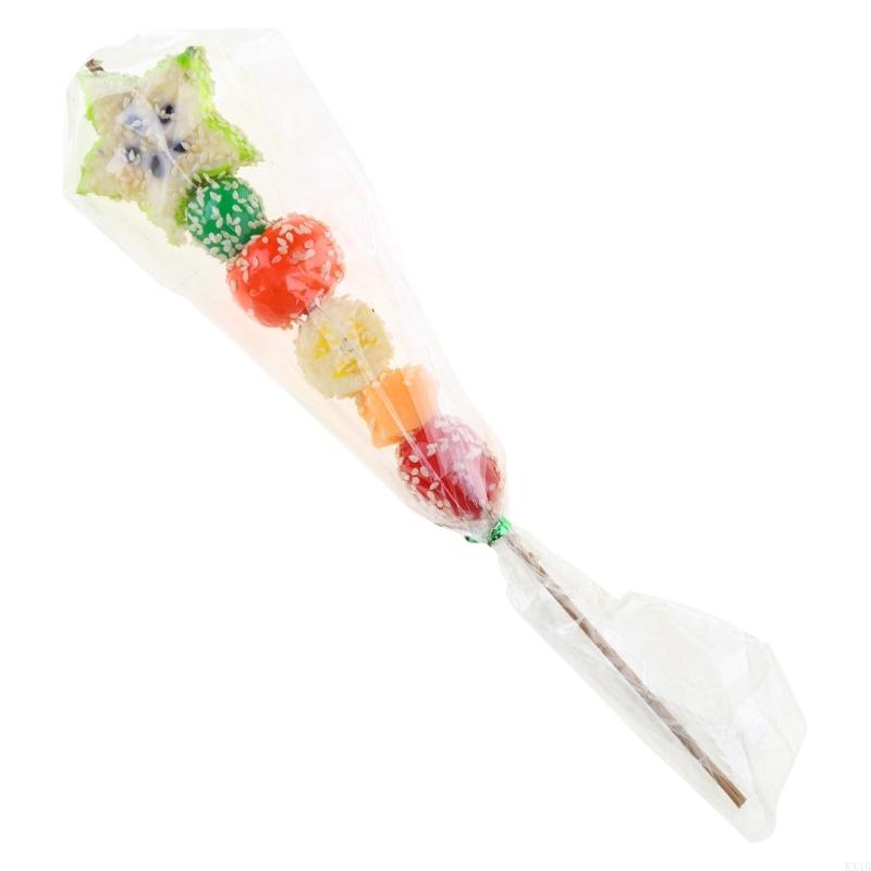 KX4B Artificial Fruit Candied Haws Simulation Fruit Photography Props for Photoshoots