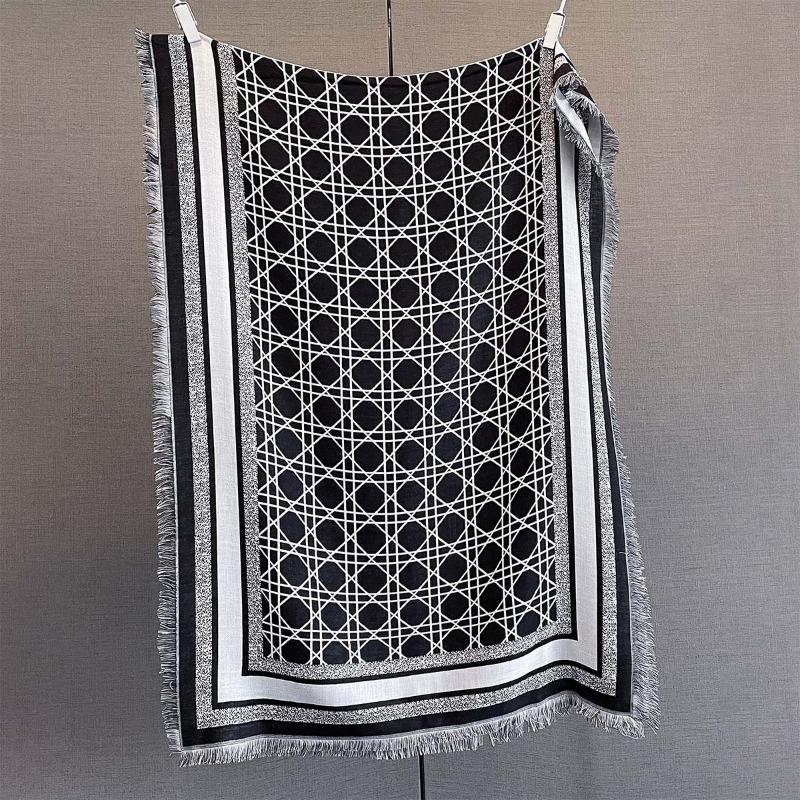 Autumn New Women's Imitation Cashmere Scarf Fashion Jacquard Design High Sense Versatile Age-reducing Warm Scarf