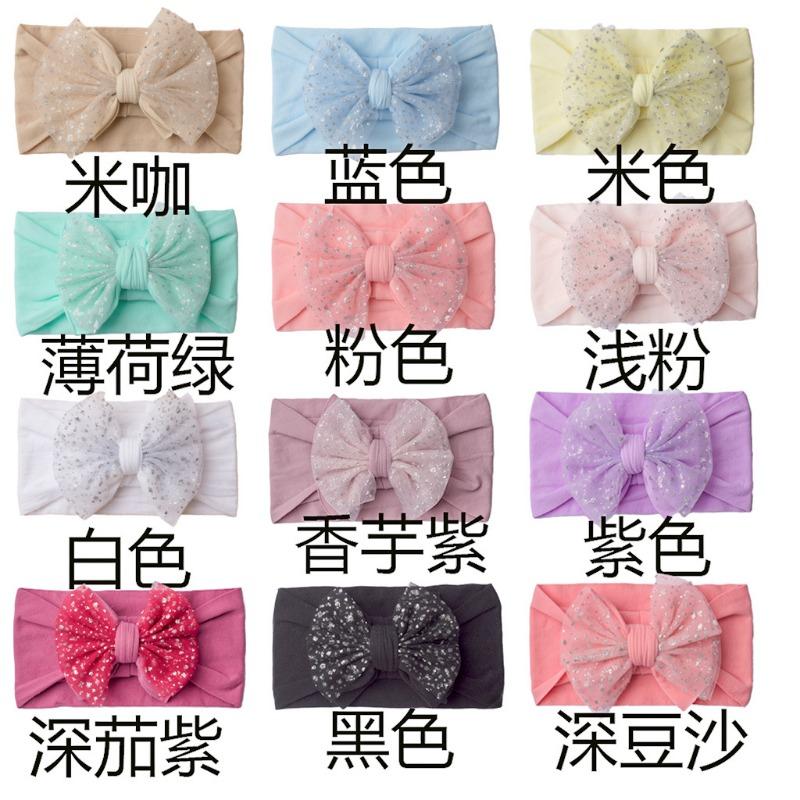New summer bow baby headband cute fontanelle baby headband children's hair accessories breathable