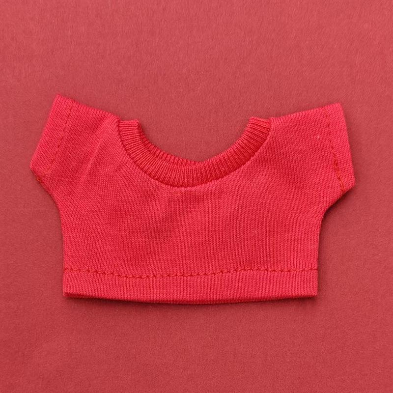 

Брелок-подвеска Лабубу: Комплект джинсов и футболки с коротким рукавом для куклы For 17cm Doll