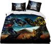 Popular Duvet CoverTransformers Theme , Microfibre Bedding Sets, with Zip Room Decor for Teenagers Adult Duvet Cover 3-Piece