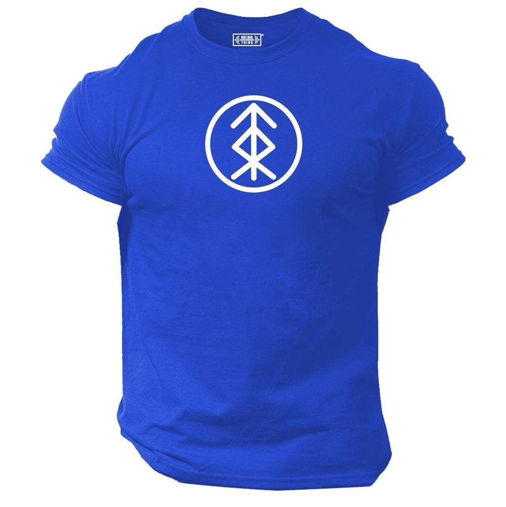 Home Protection Sign T Shirt Gym Clothing Vikings Bodybuilding Workout Mma Top