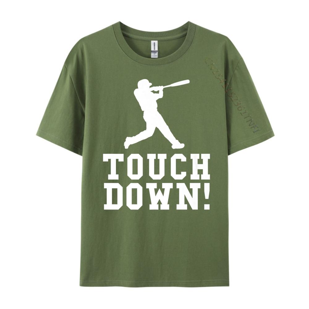 Funny Touchdown Baseball 3XL Men Clothing Gifts For Men Graphic Graphic Tee Original Mens TShirts Creative
