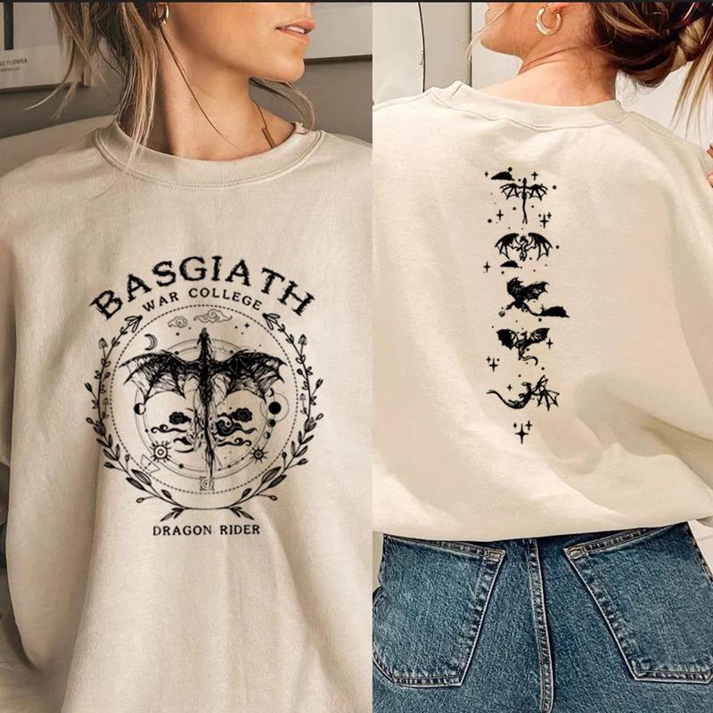 Gold Dragon Fourth Wing Sweatshirt Hoodies
